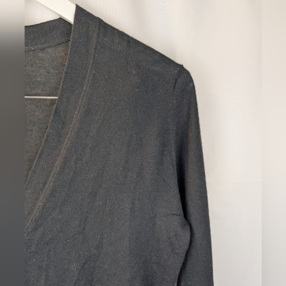 Miu Miu Women's Black V-Neck Cashmere Cardigan In VGUC - Picture 2 of 10